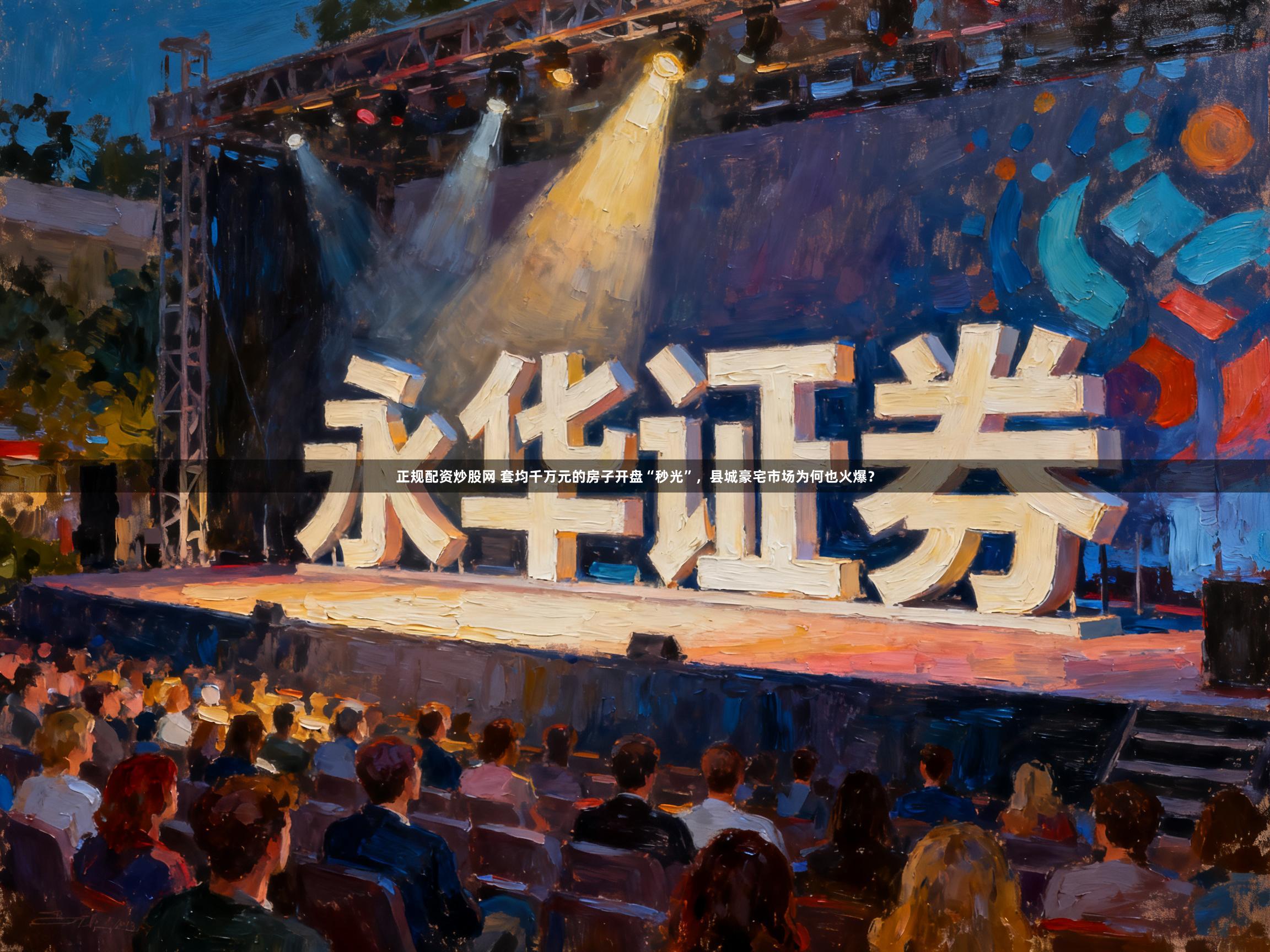 正规配资炒股网 套均千万元的房子开盘“秒光”，县城豪宅市场为何也火爆？