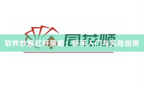 软件炒股杠杆策略：新手入门与风险指南